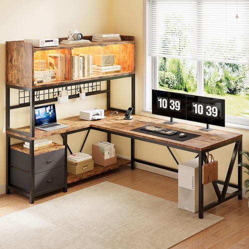 Shaped gaming desk - l,