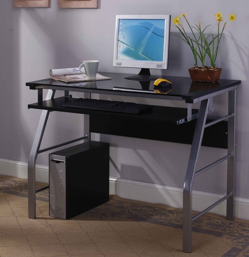 Home office metal and glass - home,